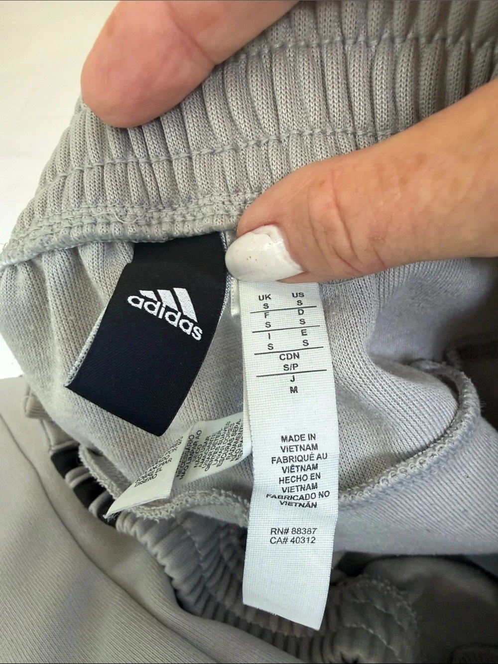 Adidas Mens Light Gray Track Jacket & Joggers with Black Stripes